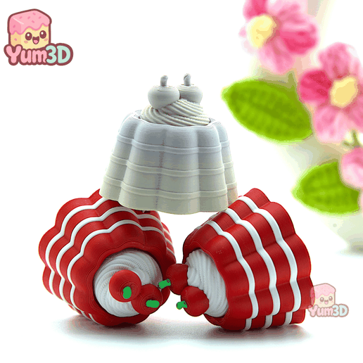 👌 Yum3D Cute Yummy Jello Fidget Clicker Keychain - Cute Backpack